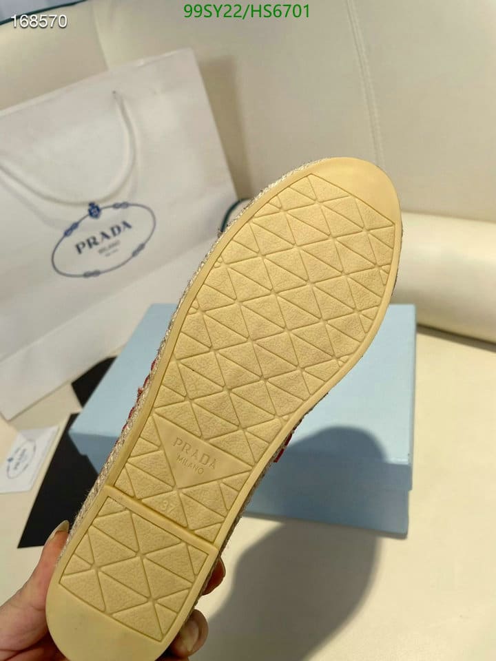 Prada Linen Espadrilles Red