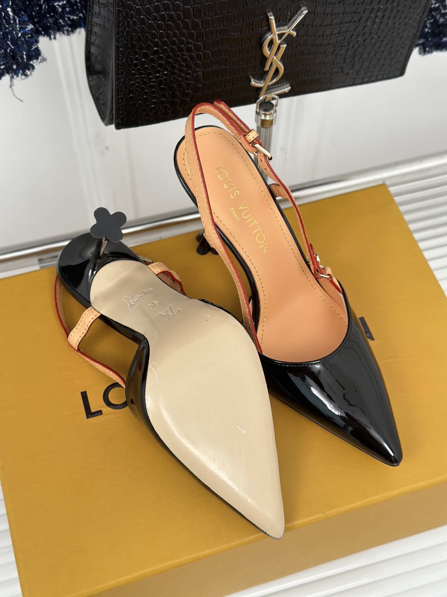 Louis Vuitton Blossom Slingback Pump Black 1Ac8Np