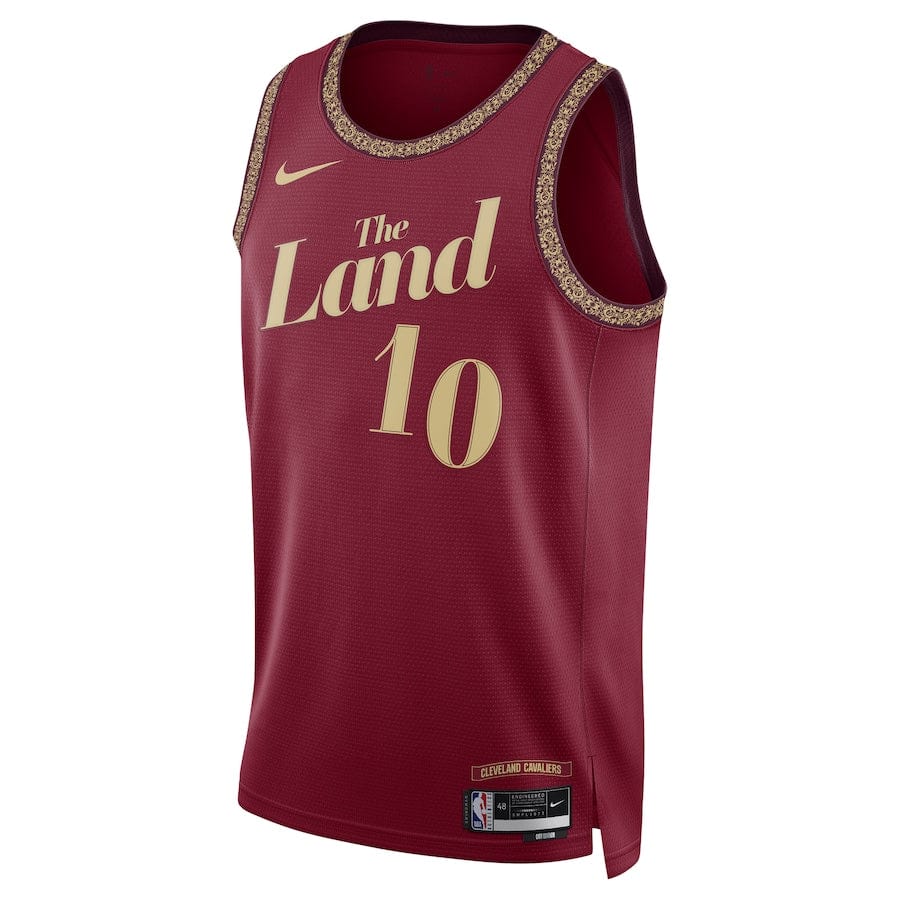 Darius Garland Cleveland Cavaliers2023-2024 season Jersey - Wine - City Edition