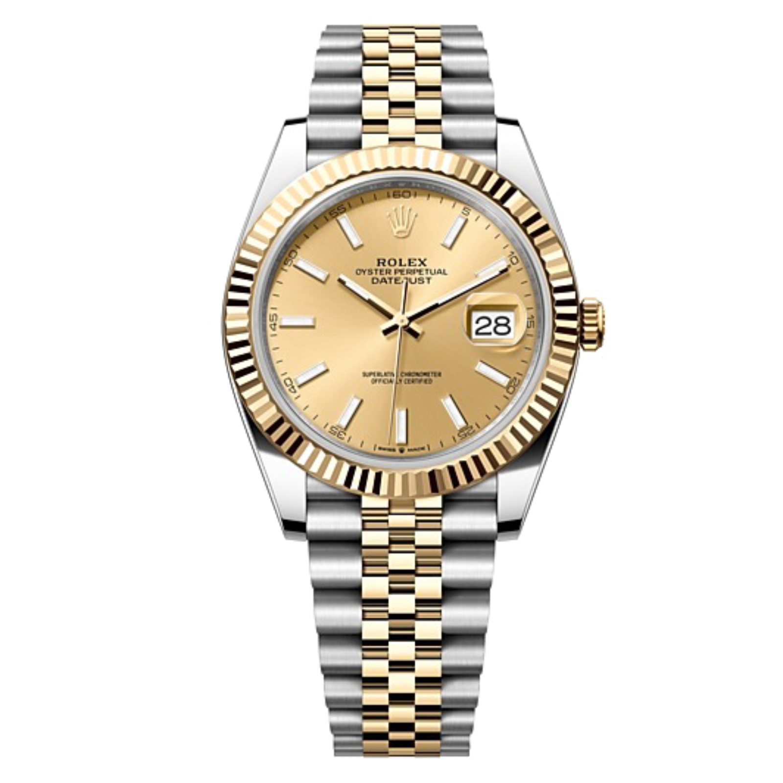 Rolex DATEJUST Oyster, 41 mm, Oystersteel and yellow gold M126333-0010