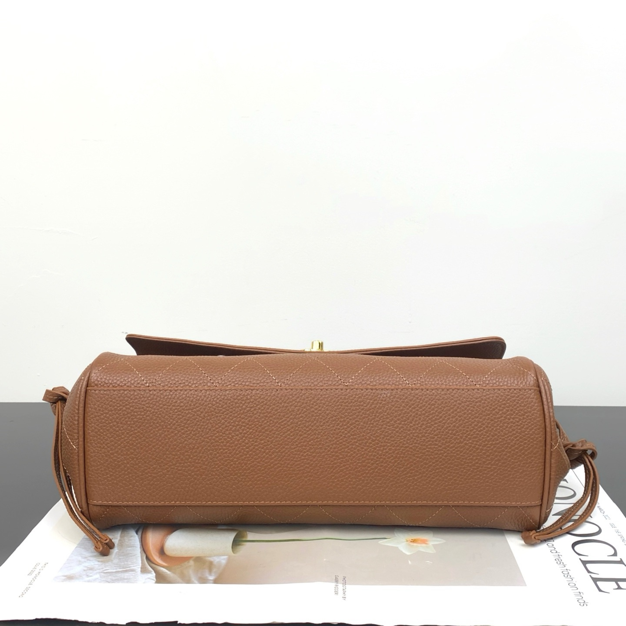 Chanel Urban Essential Tote Light Brown Caviar Gold Hardware 30cm/11.8in