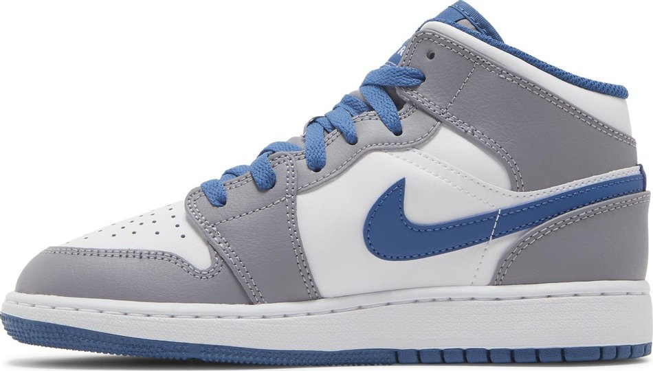 Air Jordan 1 Mid GS Cement True Blue DQ8423-014