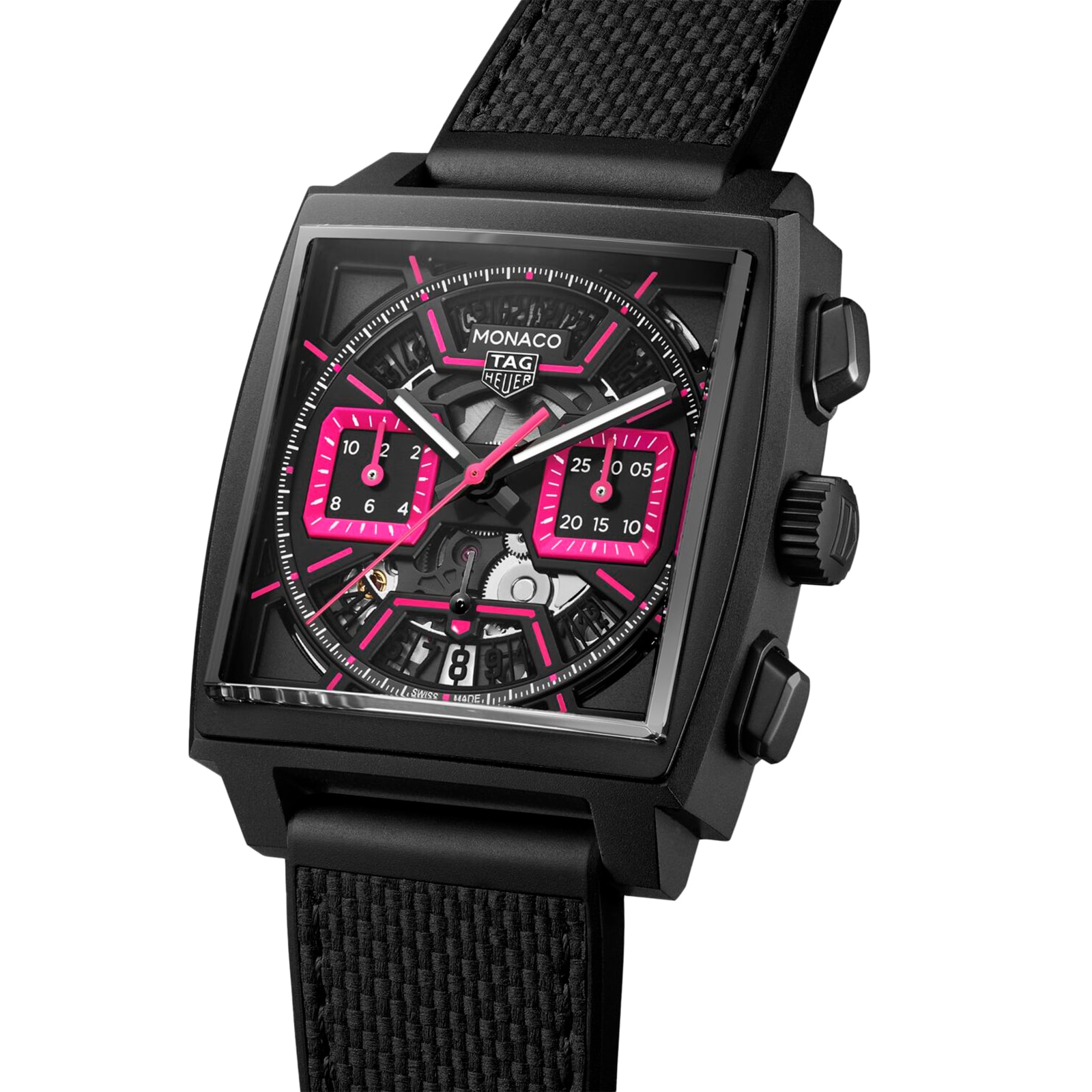 TAG Heuer Monaco Chronograph Pink 39mm Mens Watch CBL218B.FT6236