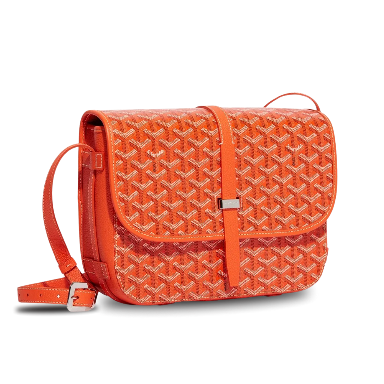 Goyard Belvedere Mm Bag 28Cm Orange Canvas