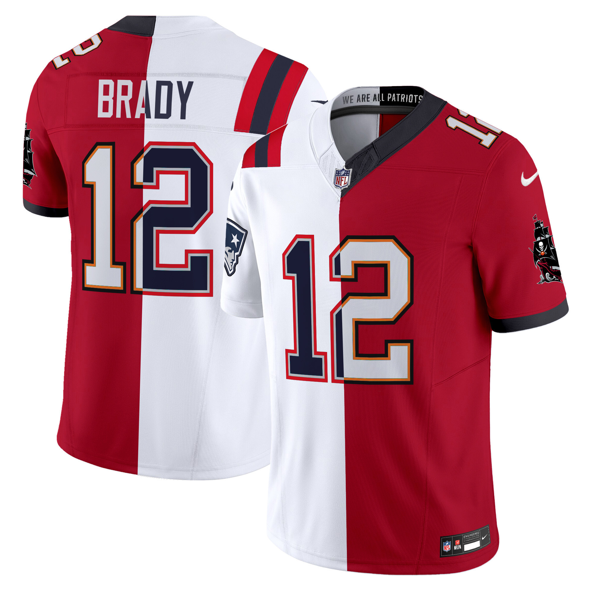 Tom Brady Split Vapor Limited Jersey – All Stitched