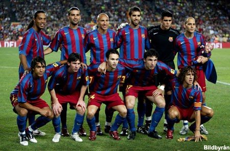 Barcelona 2005/06 Retro Home Soccer Jersey - UCL