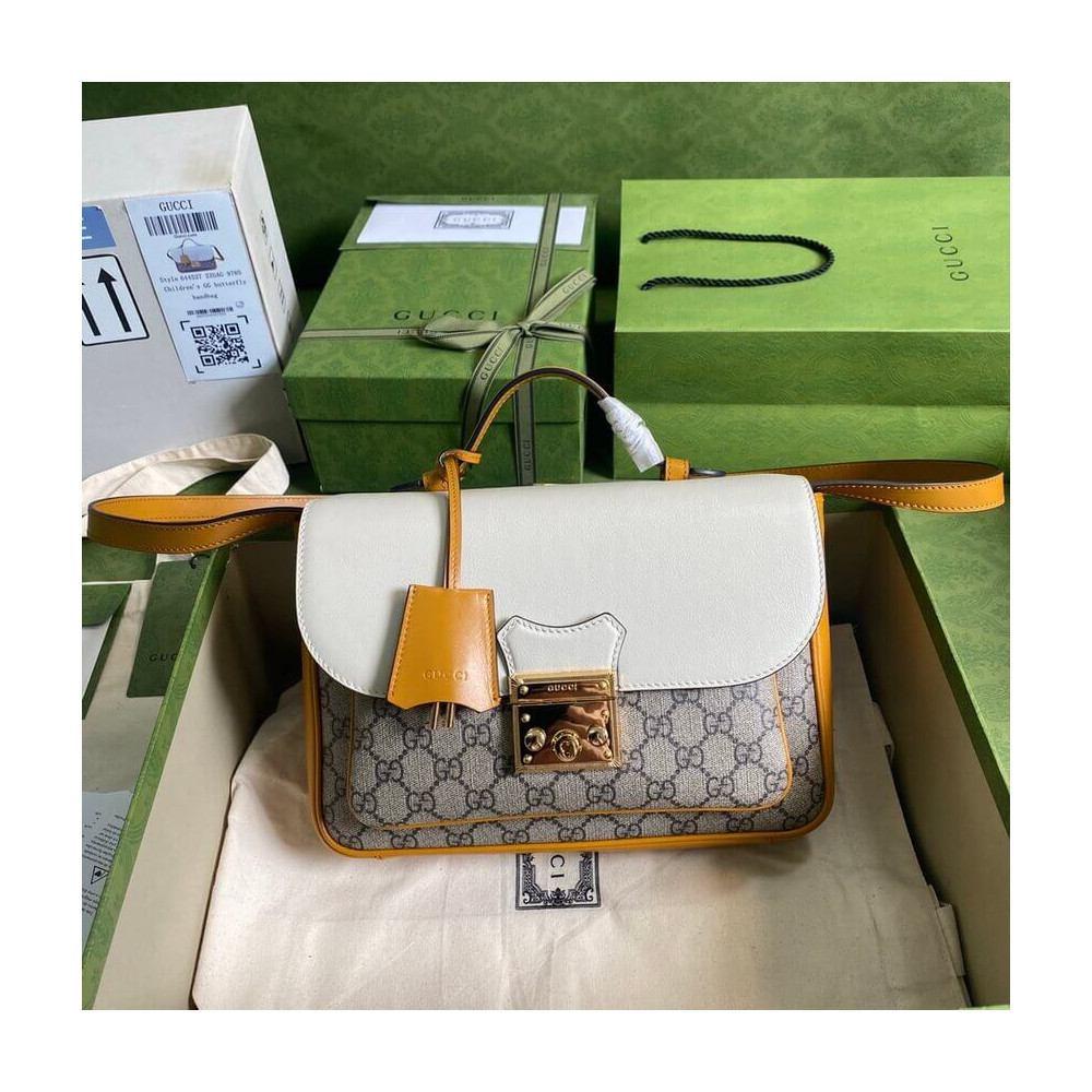 Gucci Padlock Small Shoulder Bag White