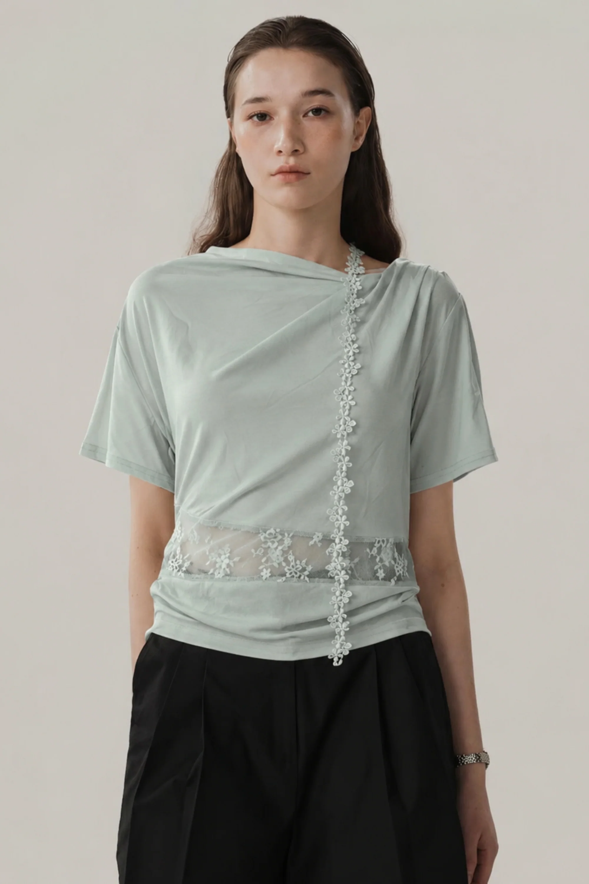 Airy Sheer Waist Top