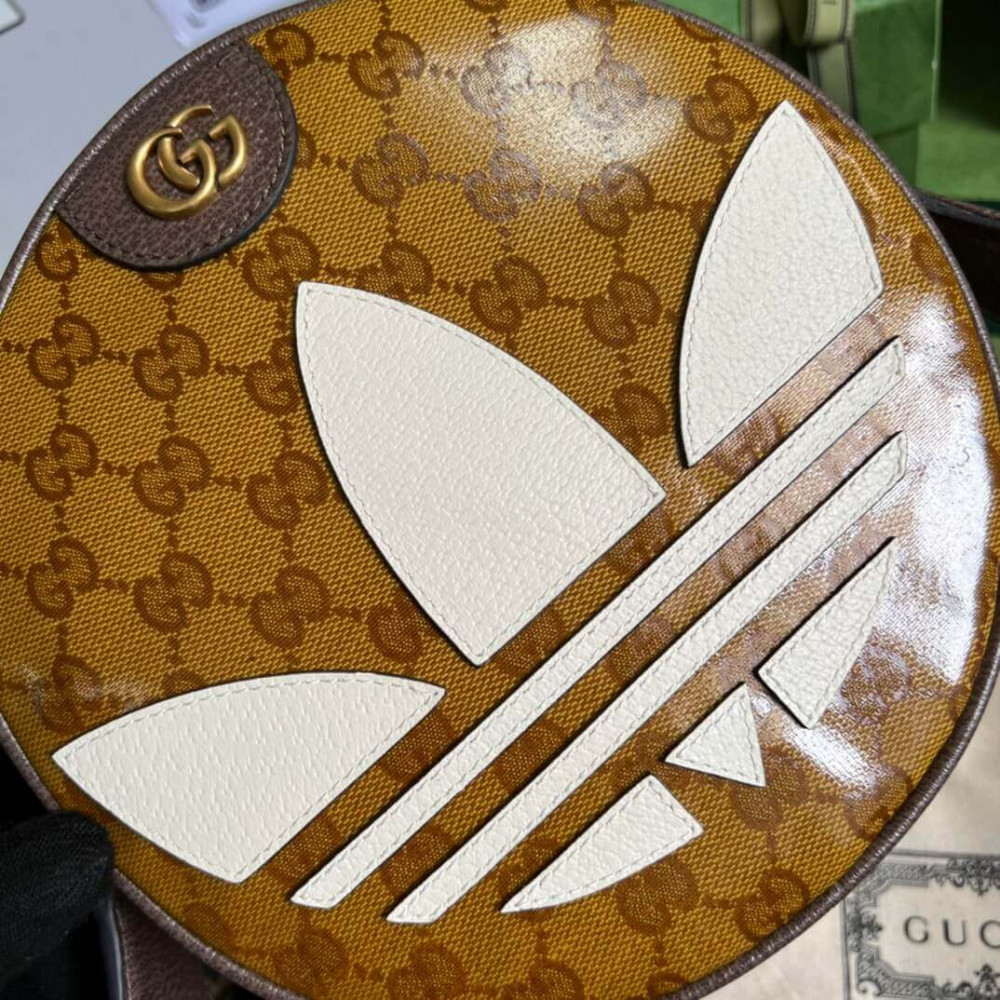 adidas x Gucci Ophidia Small Shoulder Bag in GG Crystal Canvas