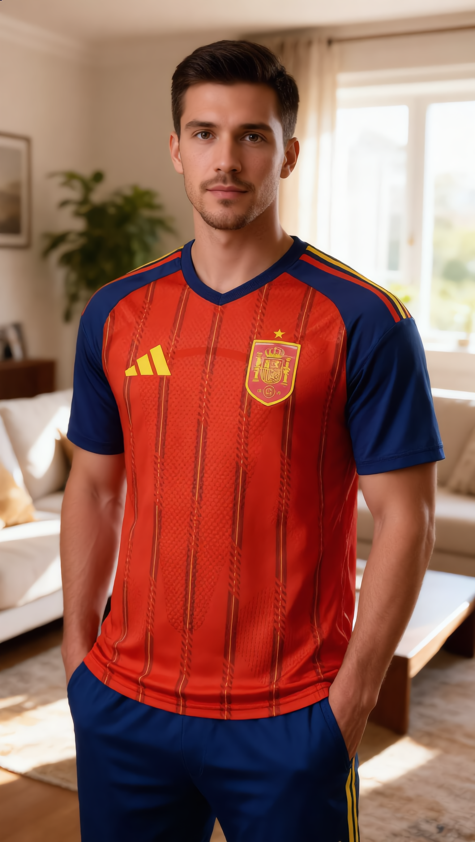 World Cup 2026 Spain Team Home Football Jersey Player Version - JerseyFun