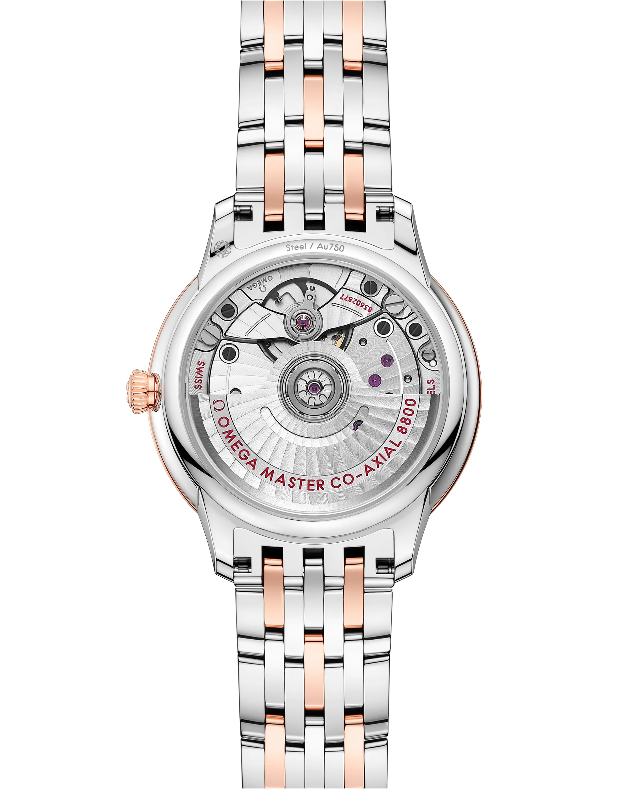 Omega De Ville Prestige, Stainless Steel and 18k Sedna™ Gold, 34mm 434.25.34.20.55.001