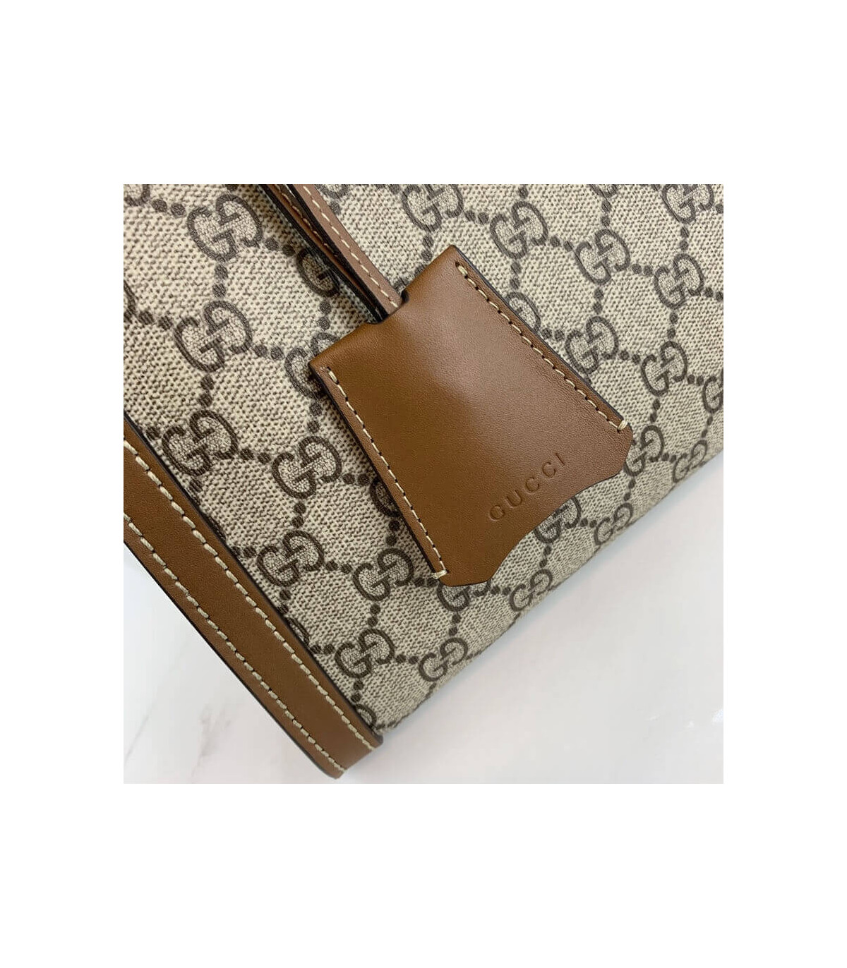 Gucci Padlock Medium GG Shoulder Bag Brown