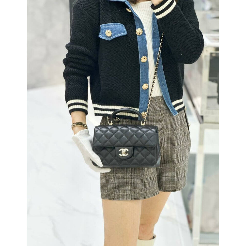 Chanel Mini Flap Bag With Top Handle