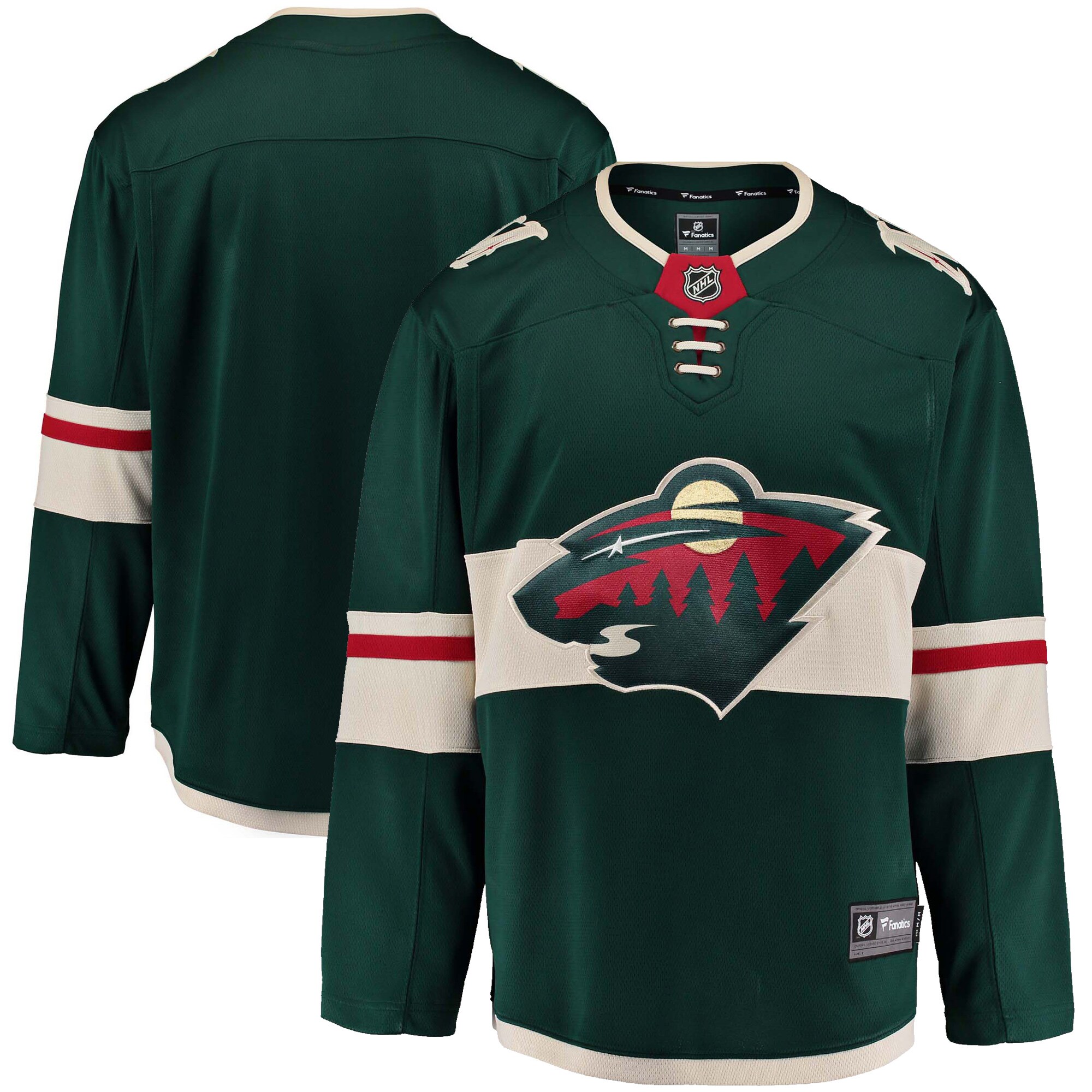 Minnesota Wild Fanatics Youth Breakaway Home Jersey – Green