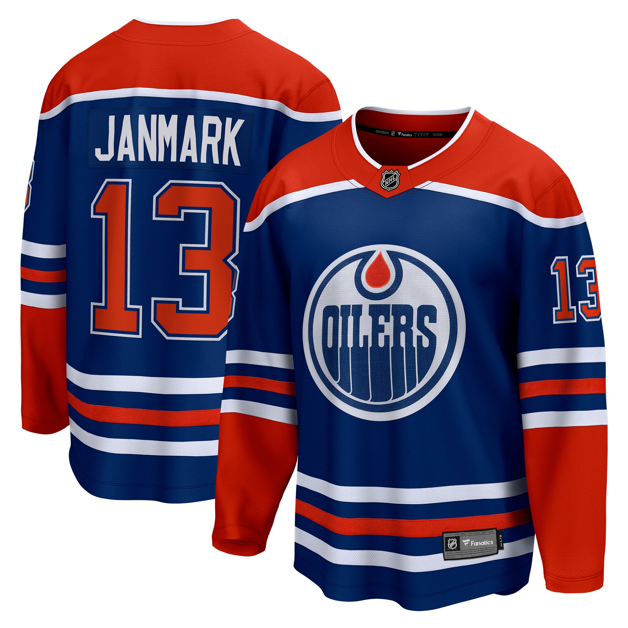 Mattias Janmark Edmonton Oilers Fanatics Home Breakaway Jersey – Royal