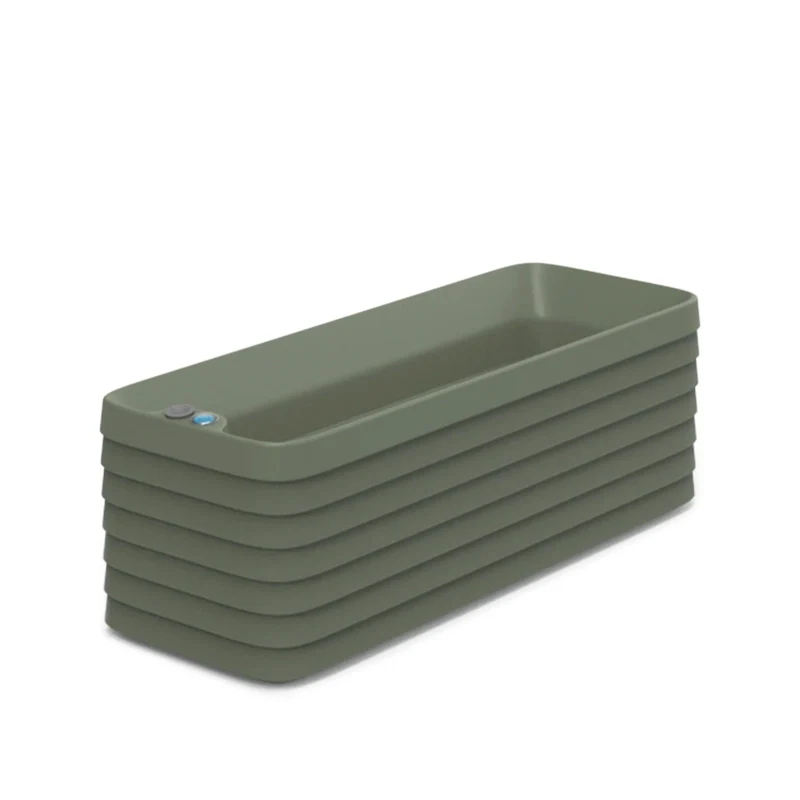 TruDrop Slat Window Box Planter