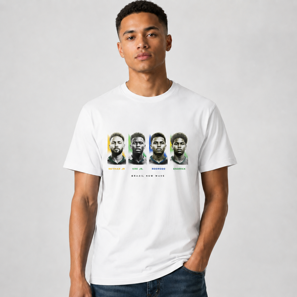 Brazilian Player Pure Cotton T-Shirt – Limited-Time Offer