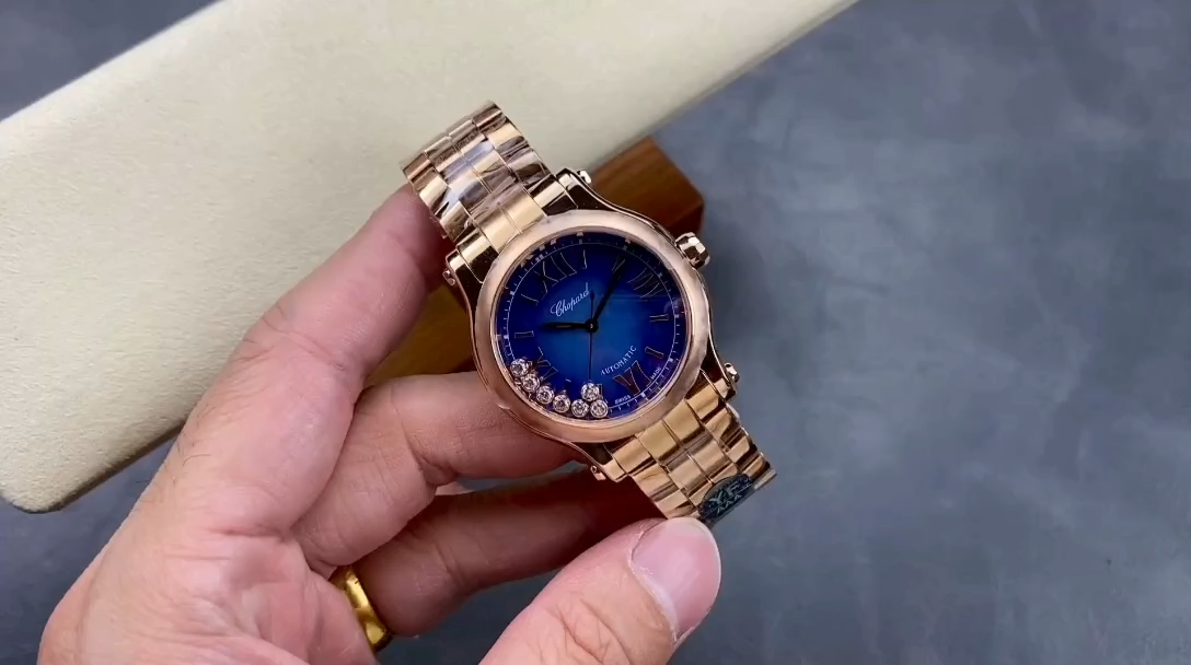 【Super Clone】Chopard Happy Sport Rose Gold Stainless Steel 36mm 278578-6003
