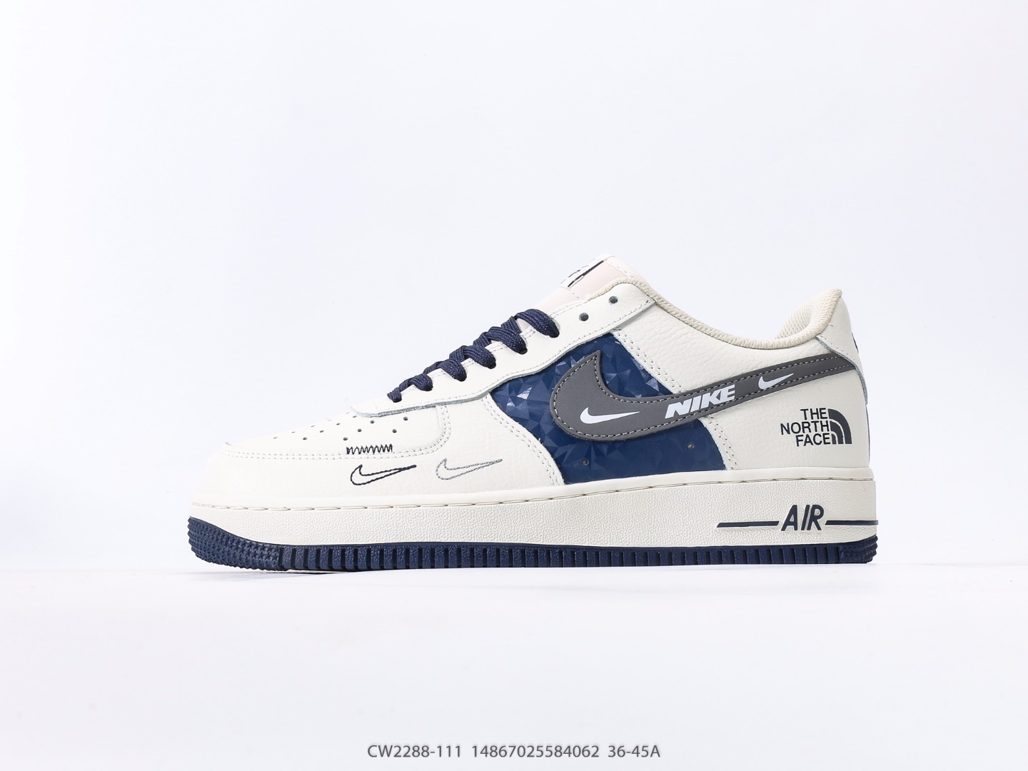 Nike Air Force 1 Low The North Face Navy Custom