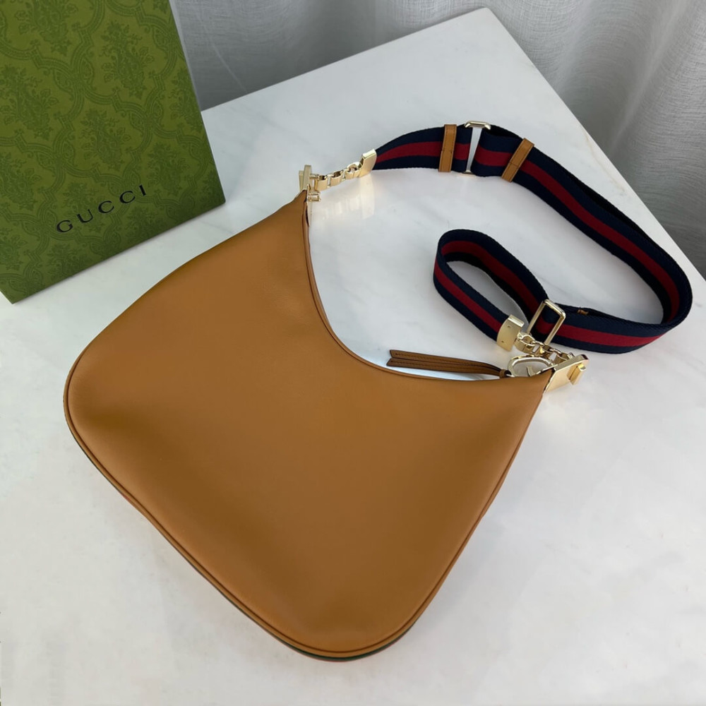 Gucci Brown Leather Attache Medium Shoulder Bag 35cm 702823