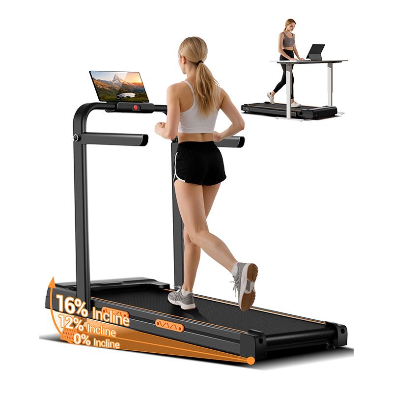 🔥 SCONTI FINO AL 60% 🔥Tapis roulant domestico da 2,5 HP, protegge le ginocchia con tripla ammortizzazione, Walking Pad inclinato con app e telecomando