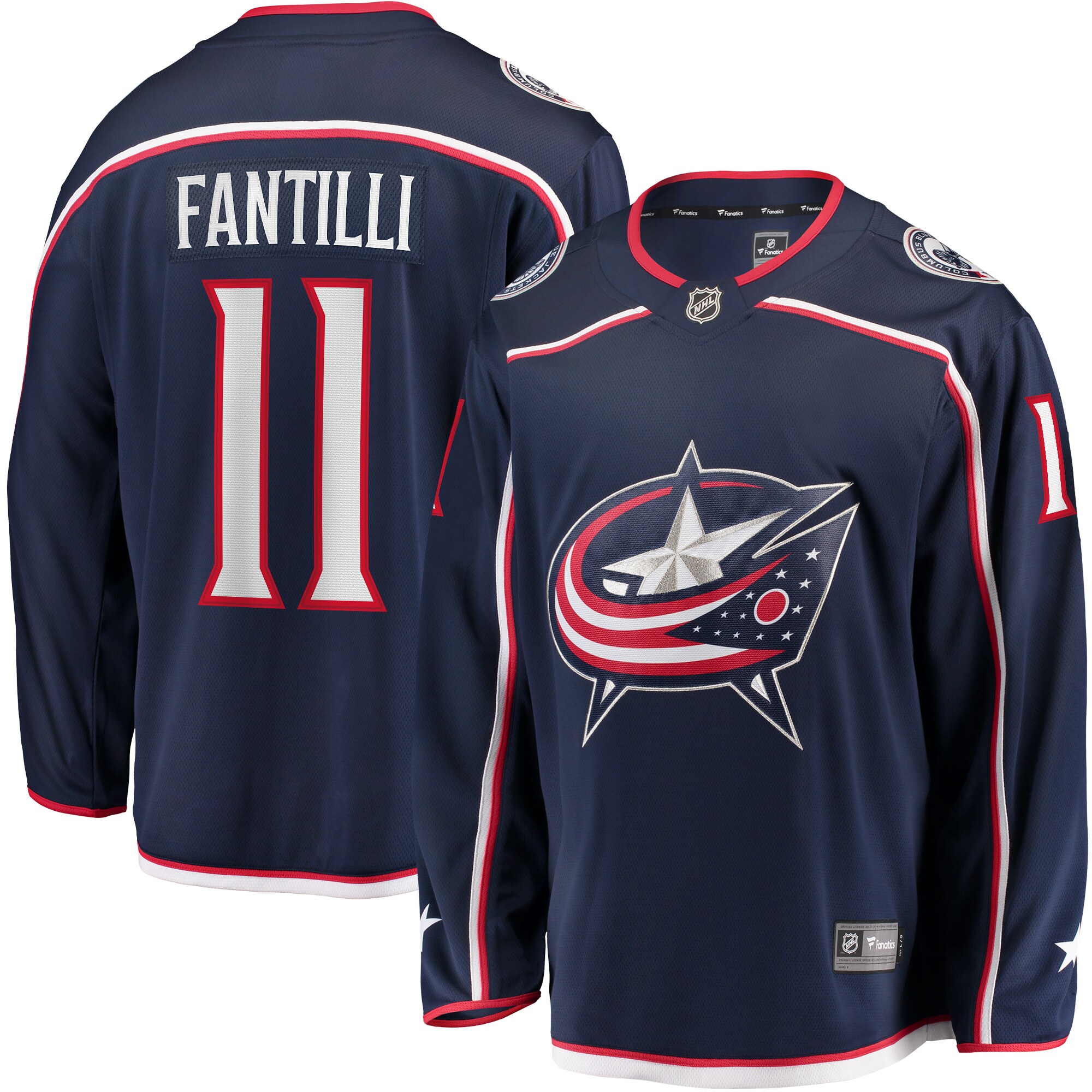 Adam Fantilli Columbus Blue Jackets Fanatics Home Breakaway Player Jersey – Navy