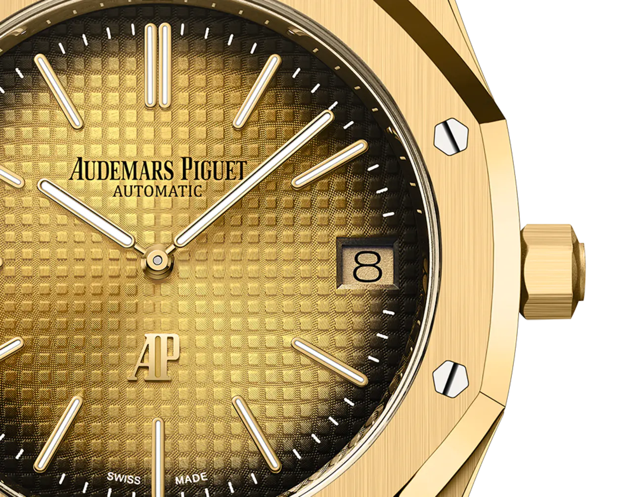 Audemars Piguet Royal Oak JumboSmoked Yellow Gold-Toned Dial 39mm