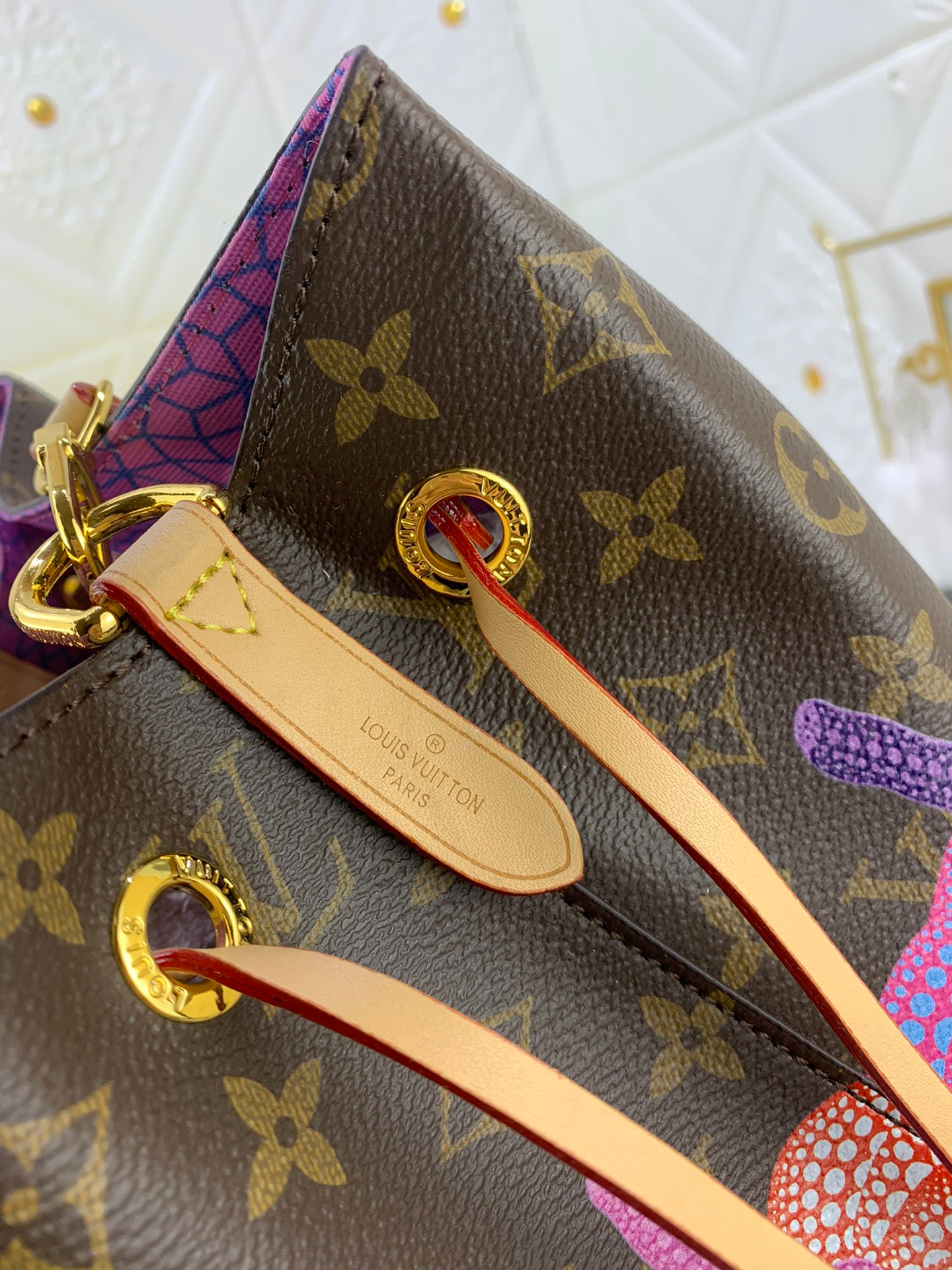 Louis Vuitton X Yayoi Kusam Neonoe Mm 26Cm M46473