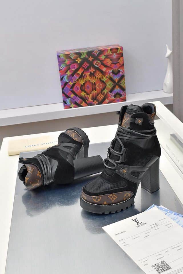 Louis Vuitton Star Trail Ankle Boot Mix Black 1Aabj3