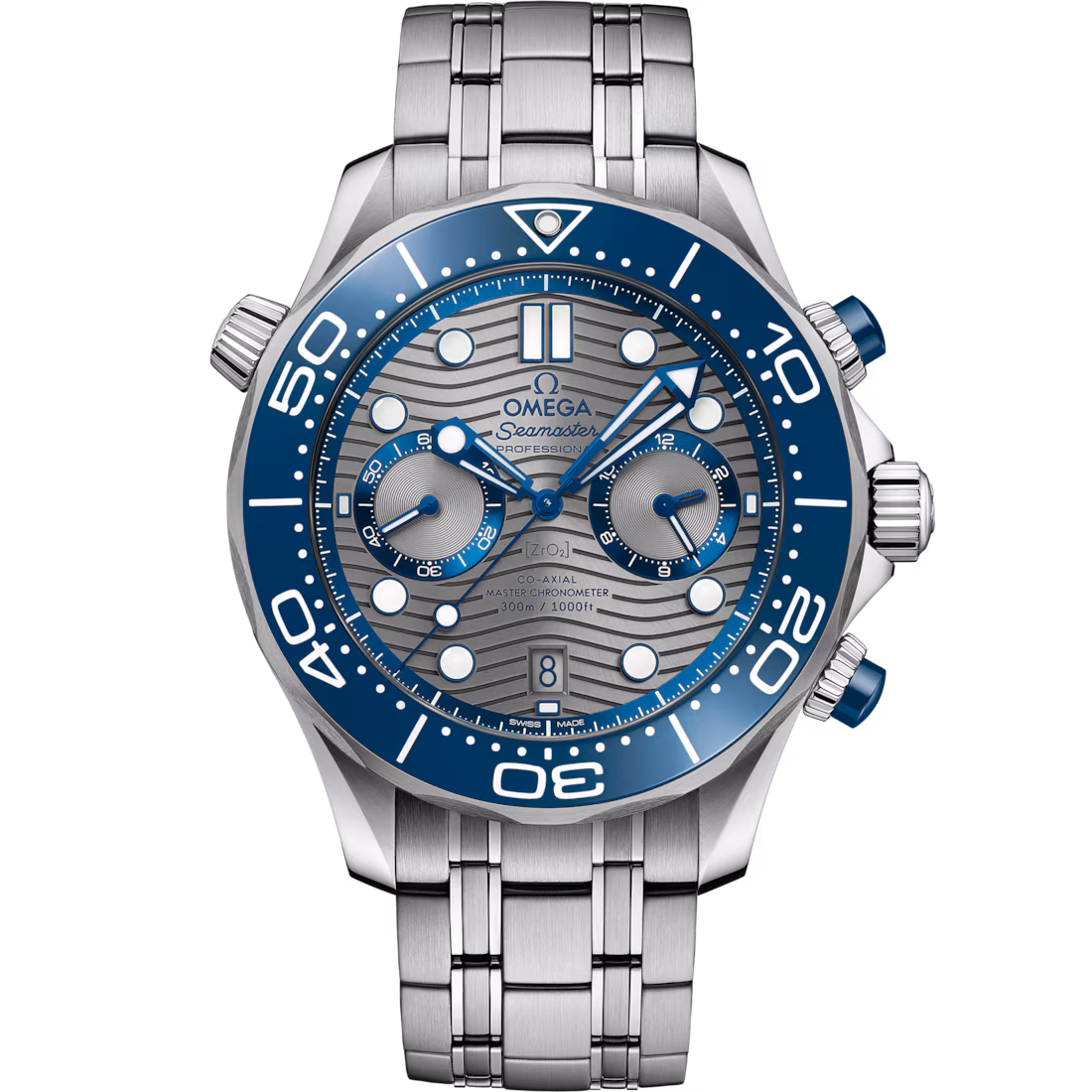 Omega Seamaster Diver 300M 44mm Grey Dial Stainless Steel Bracelet 210.30.44.51.06.001