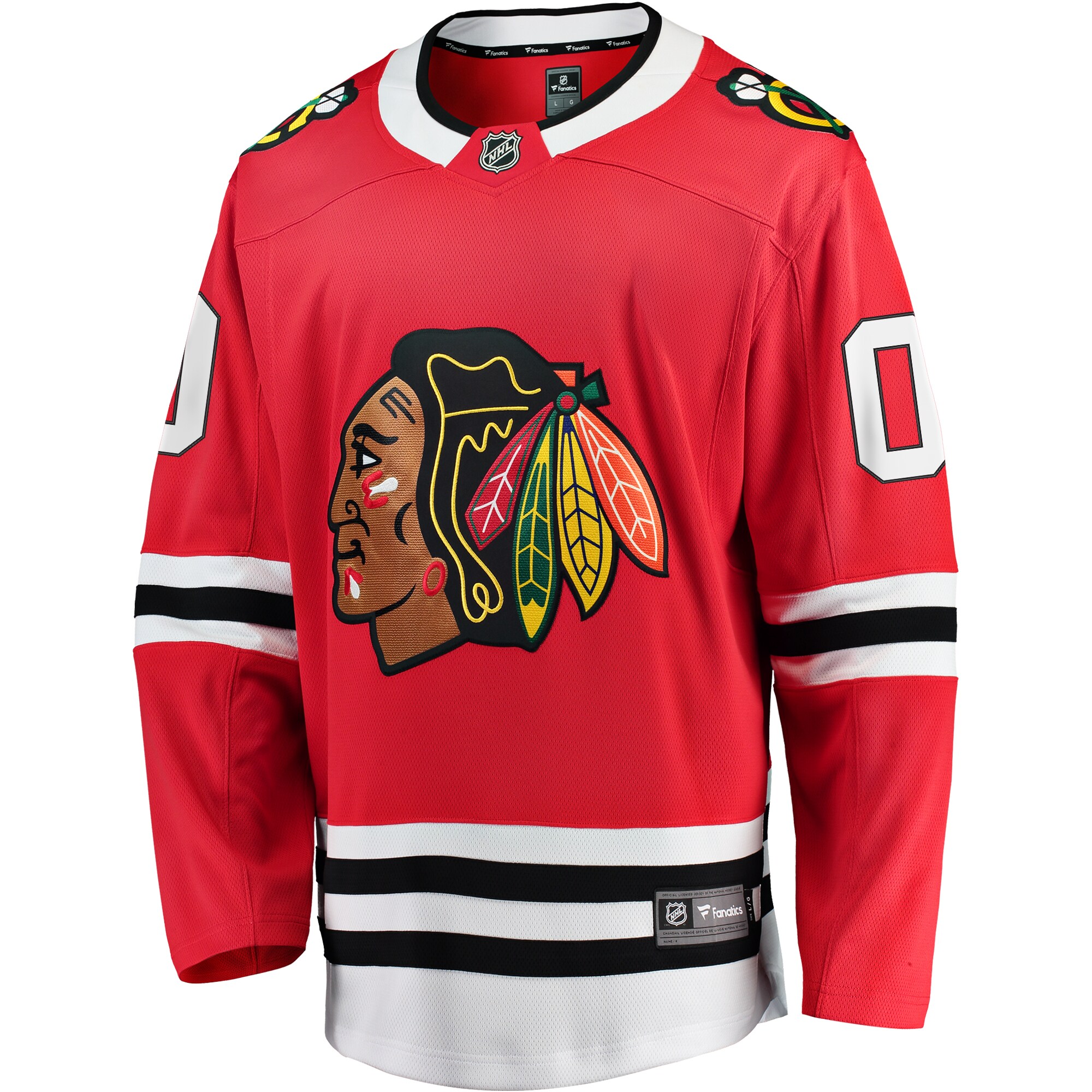 Chicago Blackhawks Fanatics Home Breakaway Custom Jersey – Red