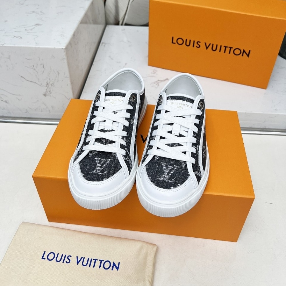 Louis Vuitton Lv Lagoon Sneaker Denim Gris 1Agygk