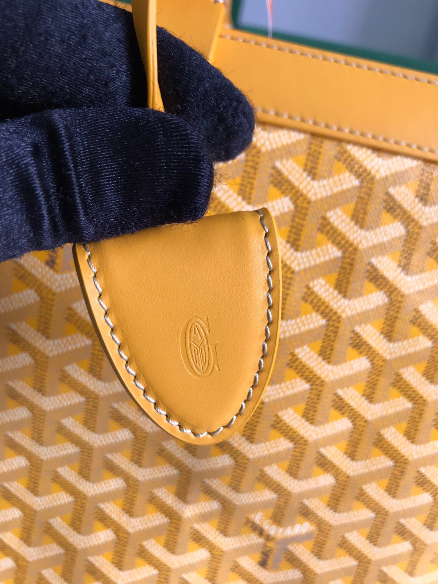 Goyard Bellechasse Biaude Pm Bag 36cm Yellow Goyardine Canvas And Calfskin Trim