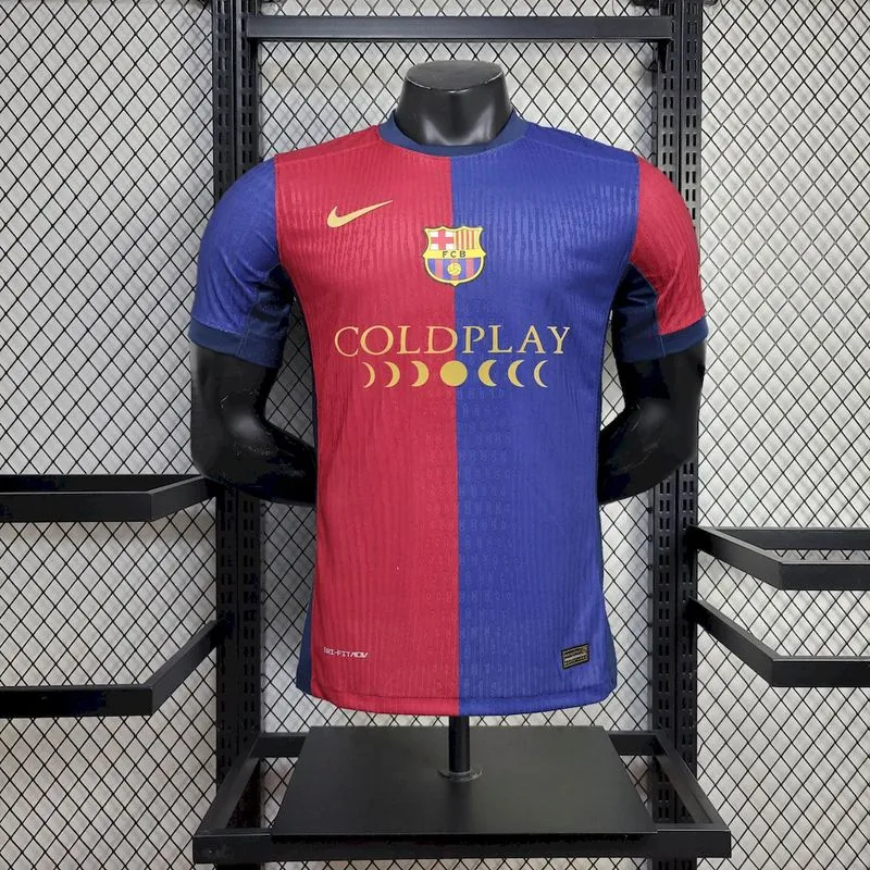 Player 2024-25 Barcelona Local Sponsor Coldplay Fourth Football jersey