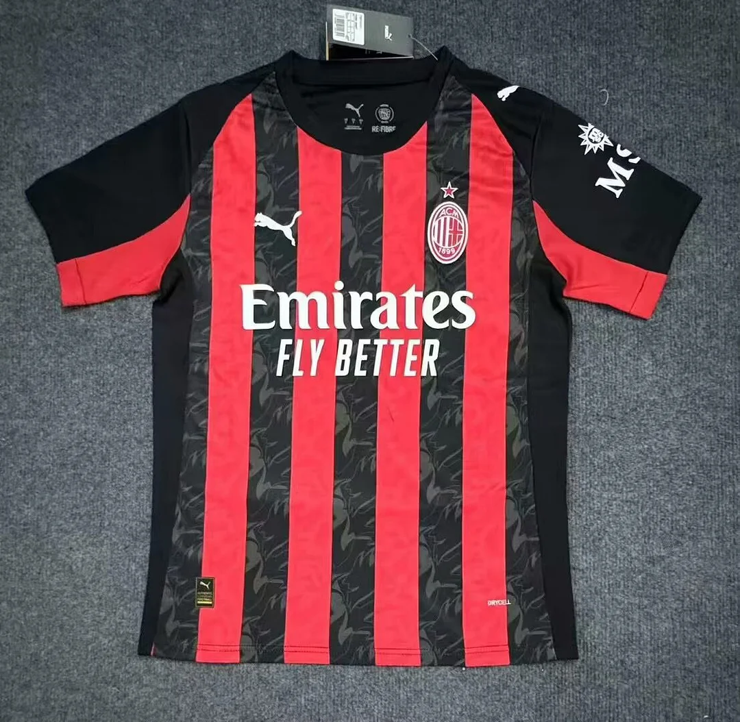 2025/2026 Serie A AC Milan Team Home Football Jersey