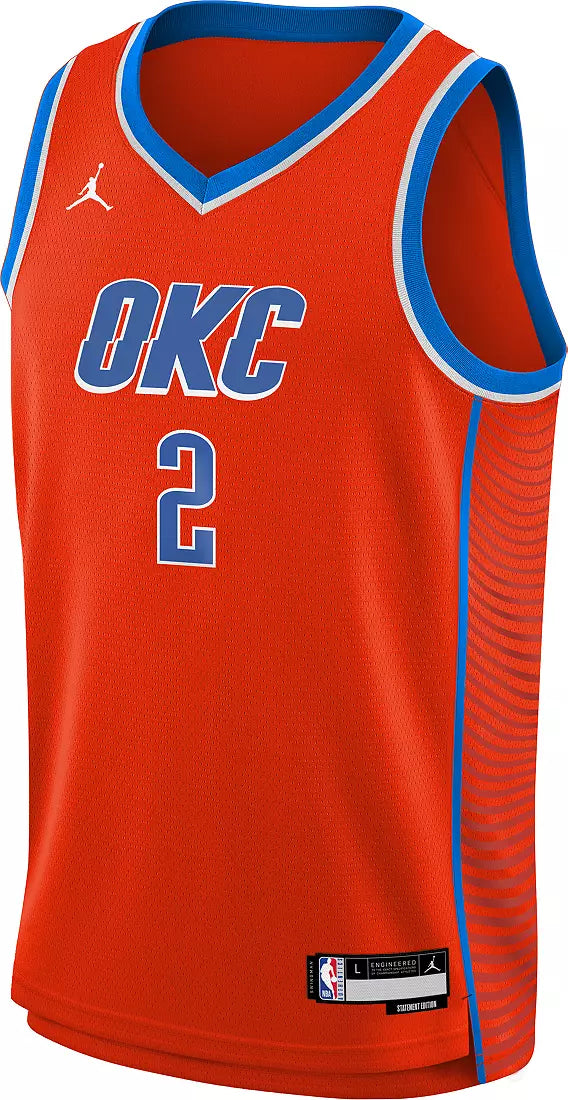 Shai Gilgeous-Alexander Oklahoma City Thunder 2026 Statement Edition Youth NBA Swingman Jersey