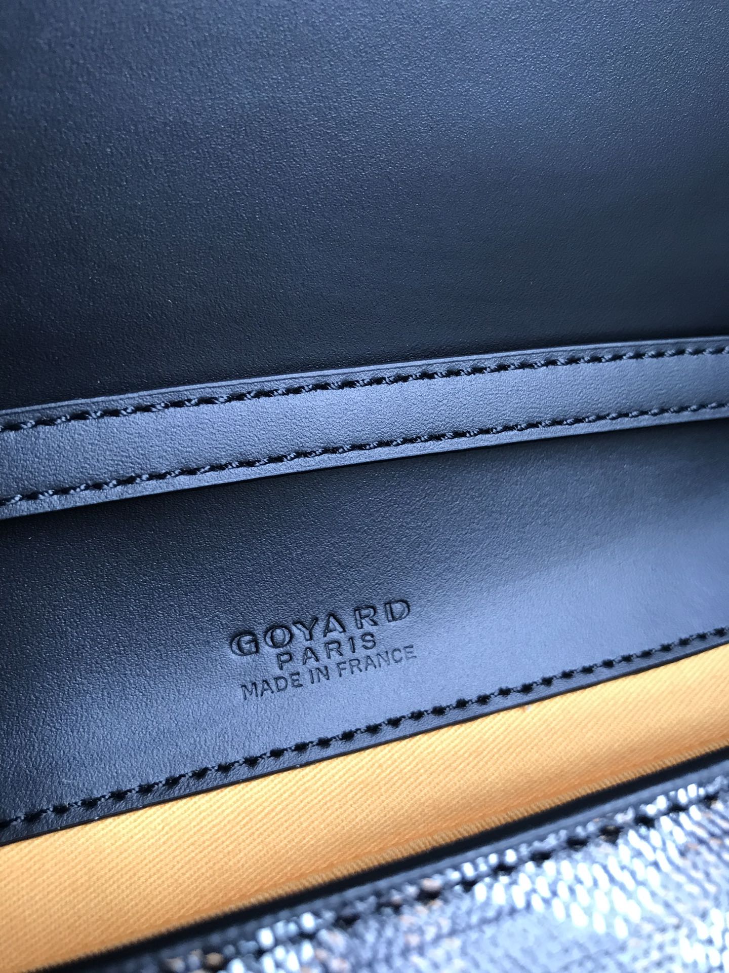 Goyard Monte-Carlo Pm Clutch 25 Cm Black Goyardine Canvas