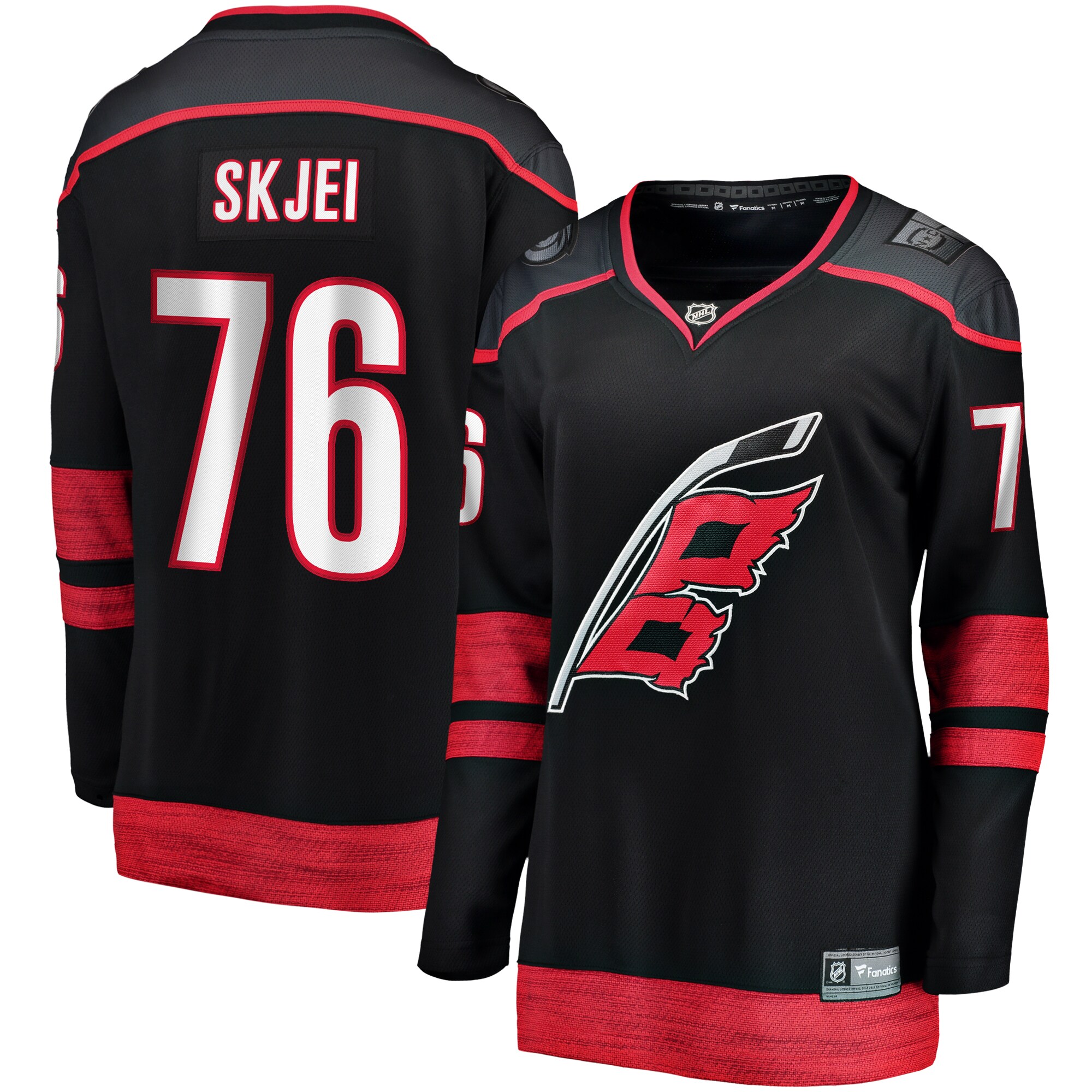 Brady Skjei Carolina Hurricanes Fanatics Women’s Home Breakaway Player Jersey – Black
