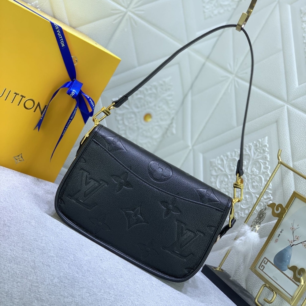 Louis Vuitton Diane Monogram Empreinte Black 24Cm M46386
