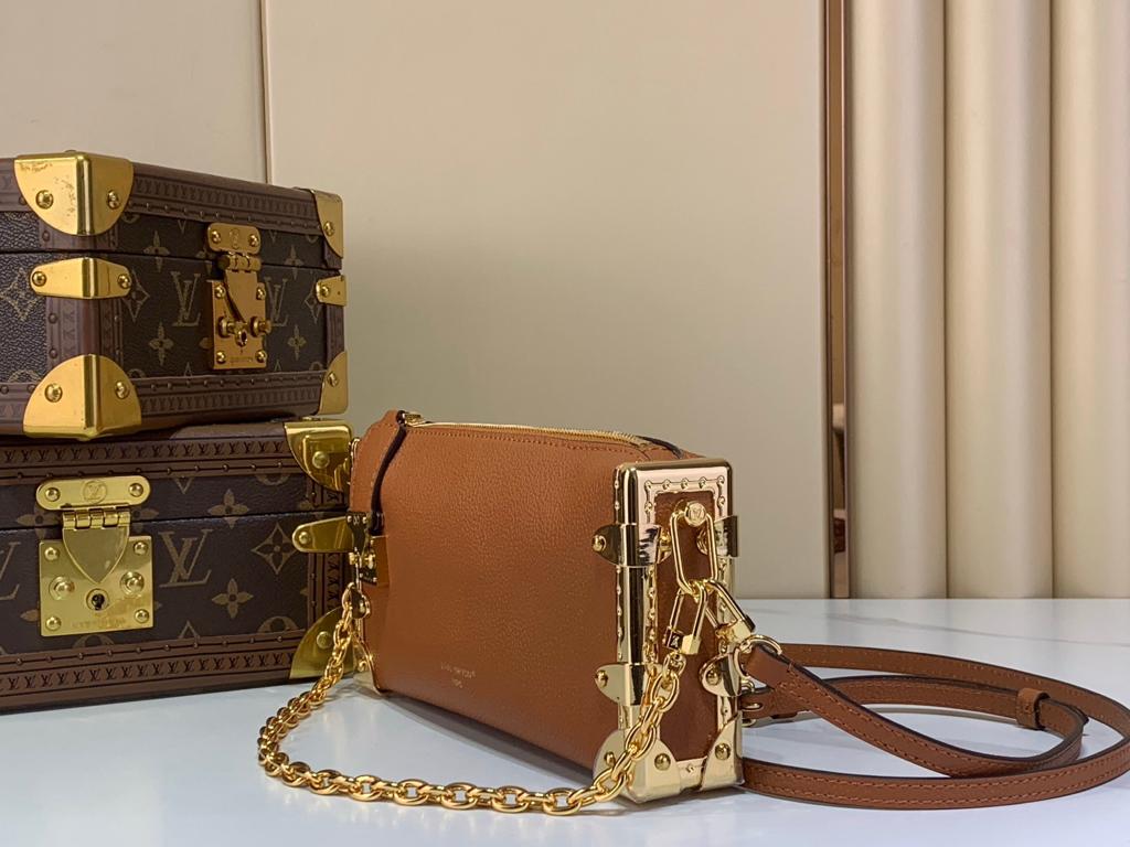 Louis Vuitton Slim Trunk Bag Brown 23cm M29088