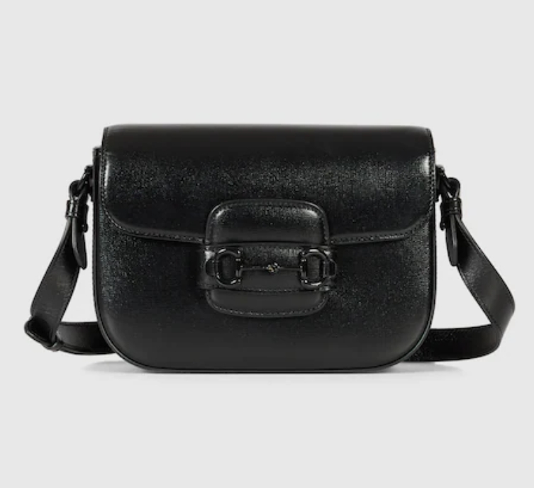 GUCCI HORSEBIT 1955 SMALL SHOULDER BAG-Black-726226