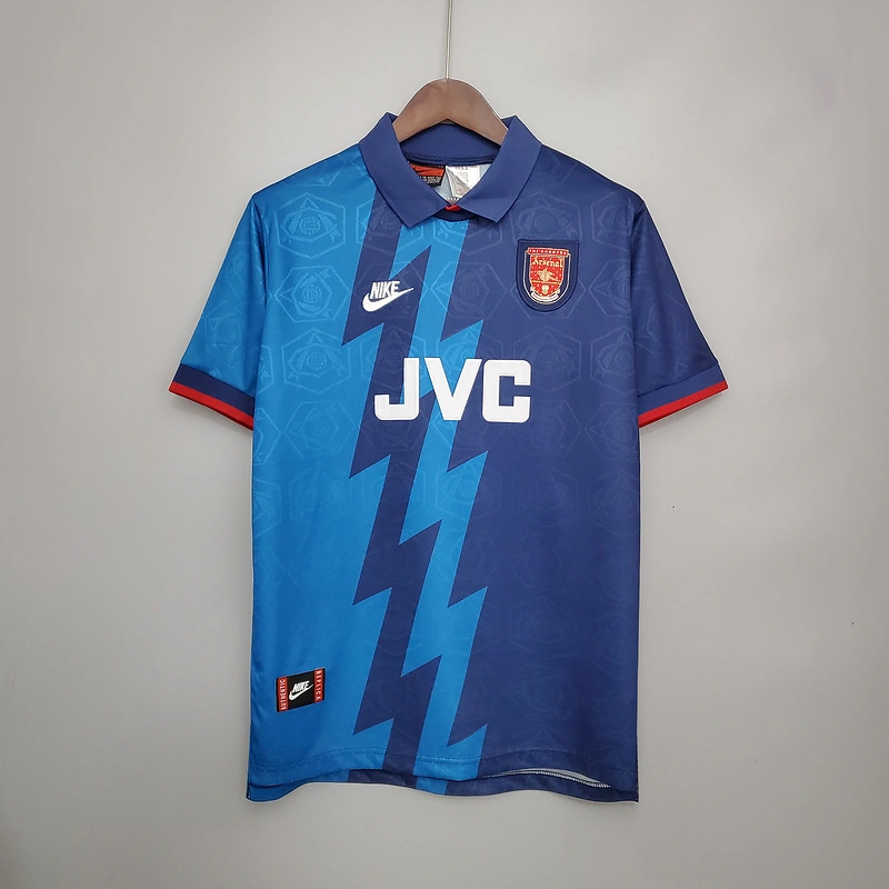 Retro 95-96 Arsenal away BERGKAMP ADAMS WRIGHT Football jersey retro