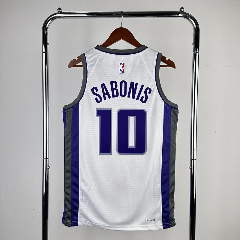 2023 NBA Sacramento Kings 10 Sabonis Basketball Jersey