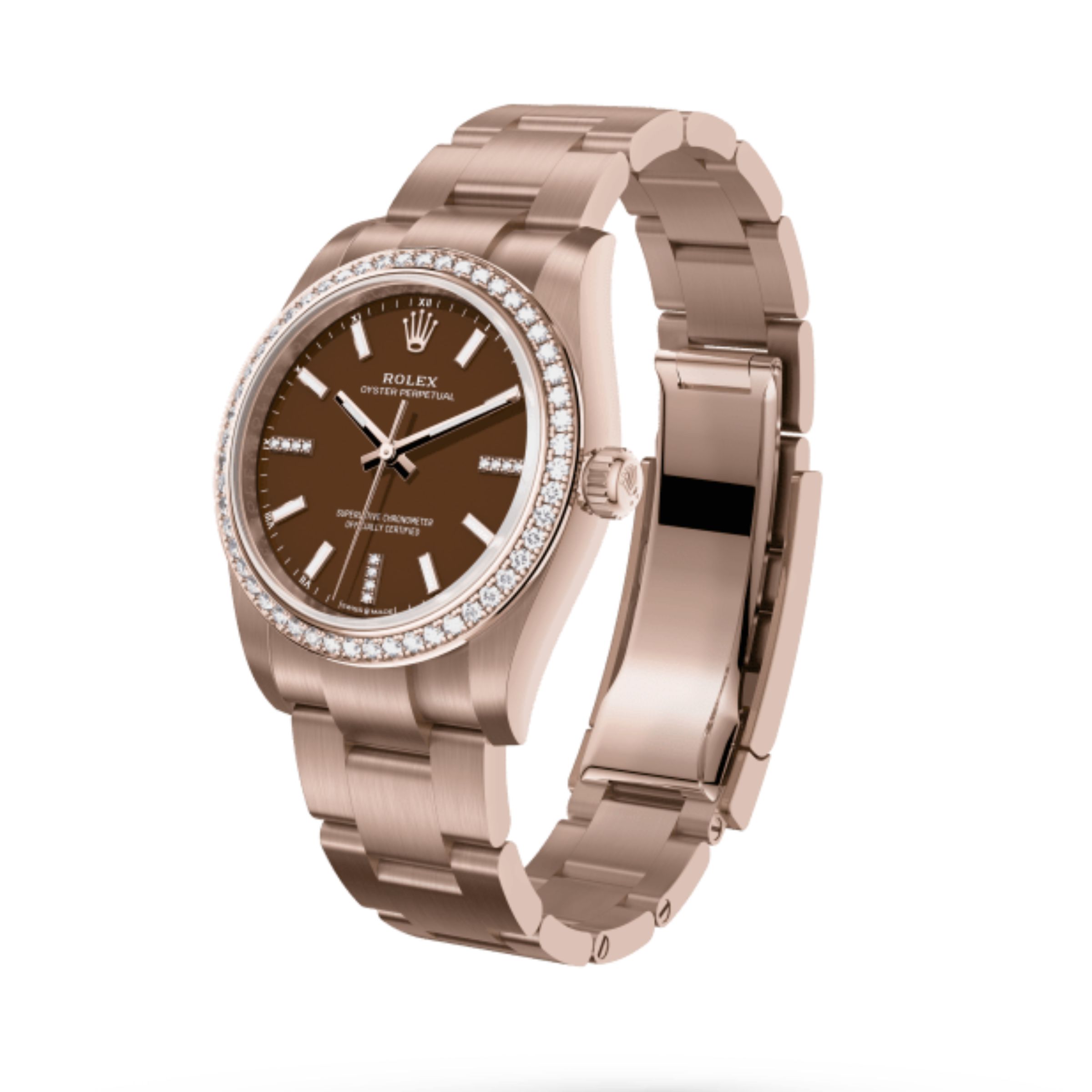 [Superclone] Rolex Oyster Perpetual 34mm Brown Stone Oyster 124245RBR