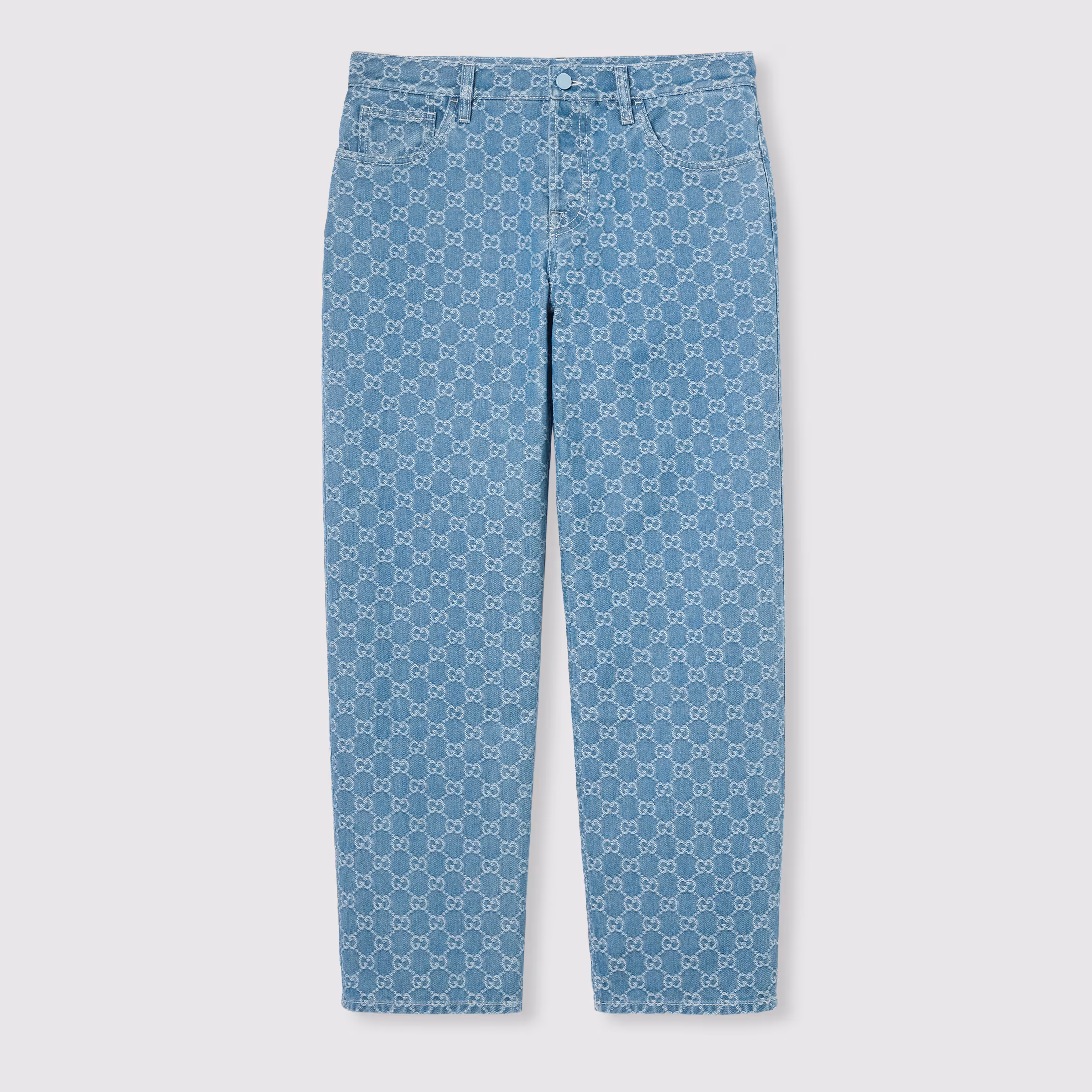 Gucci GG denim jacquard pants