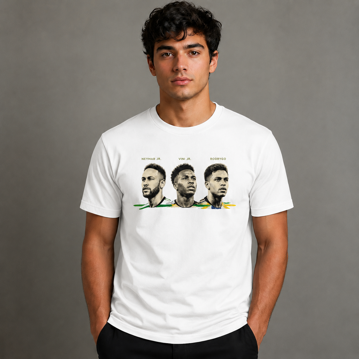 Brazilian Player Pure Cotton T-Shirt – Limited-Time Offer