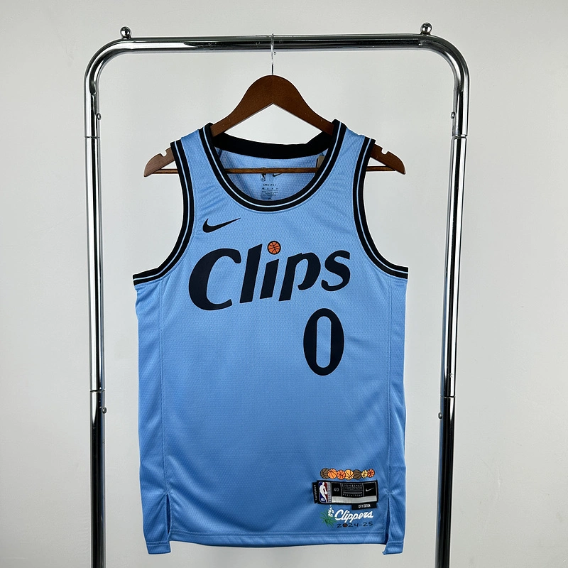 2025 NBA LA Clippers 0 WESTBROOK Basketball Jersey