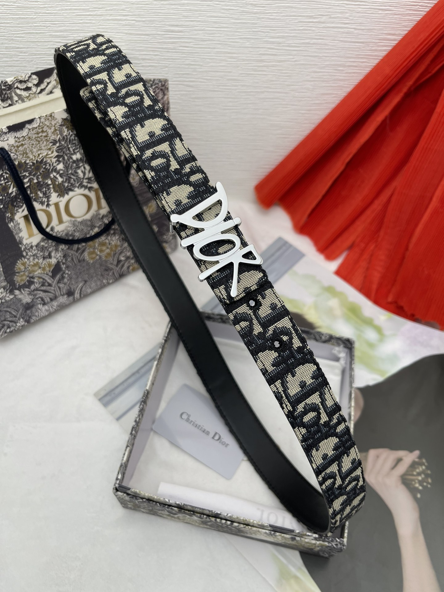 Dior logo-Belt