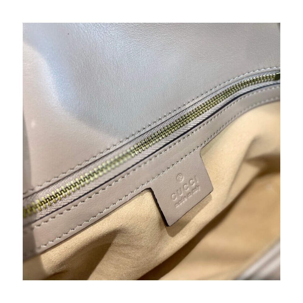 Gucci GG Marmont Matelasse Chevron Leather Small Shoulder Bag Nude Pink