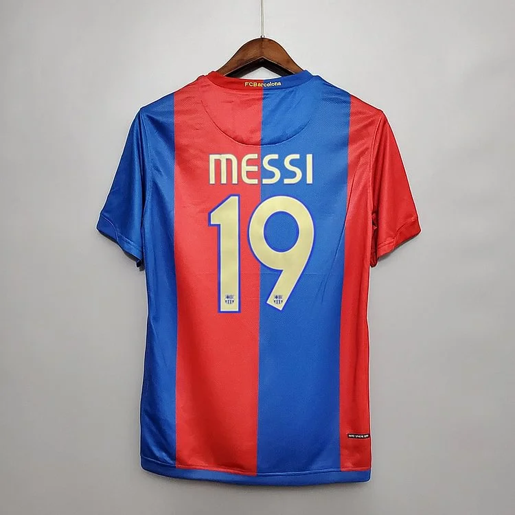 Retro FC Barcelona 2006-07 home XAVI MESSI RONALDINHO DECO ETO'O Football jersey retro